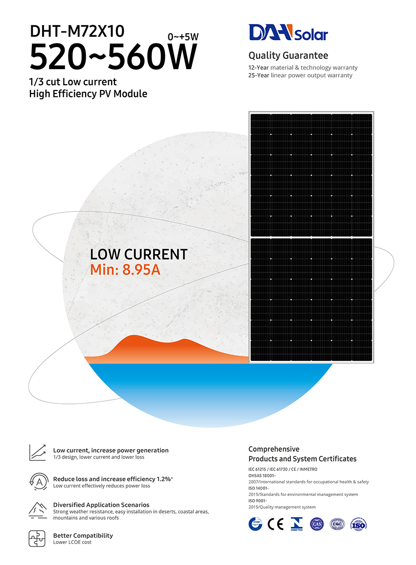 low current PV module