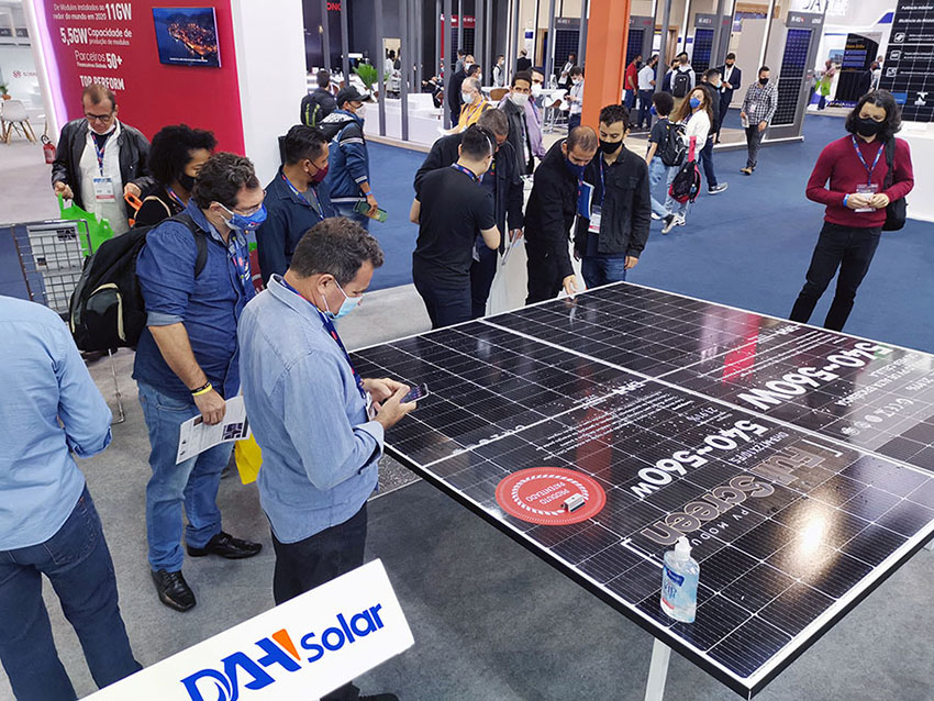 full-screen pv modules shines in InterSolar South America 2021