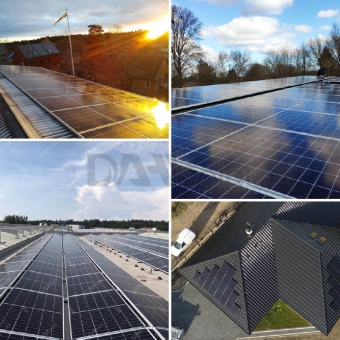 DHT-M72X10-520~560W 1/3 cut Low current High Efficiency Solar Panels 