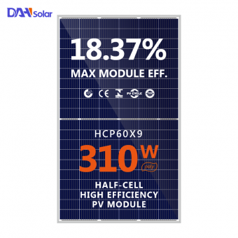 Poly Half Cut Cell 310W Solar Panel 