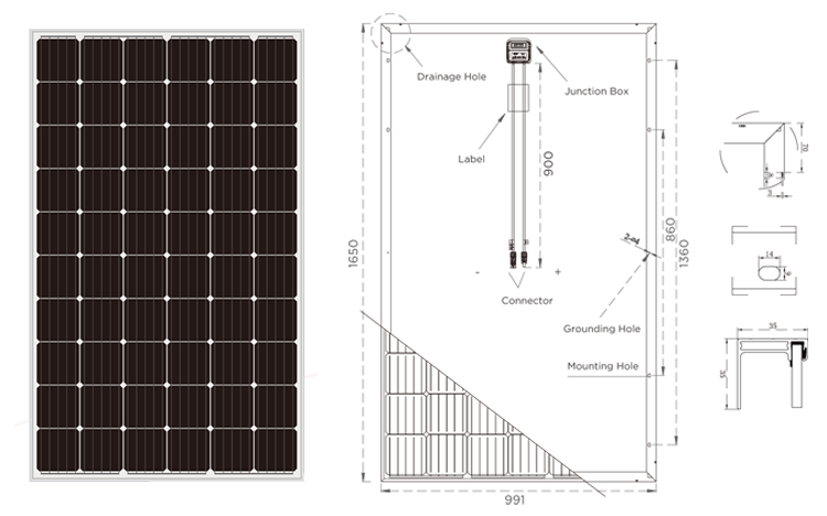 mono solar panel 300w