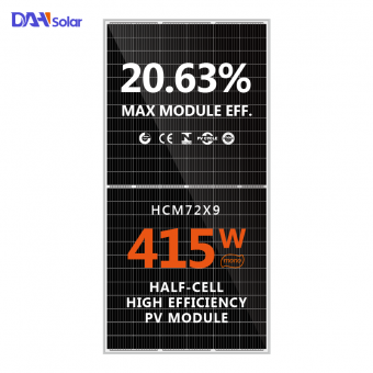 High Efficiency Monocrystalline Silicon 415w Solar Panel 